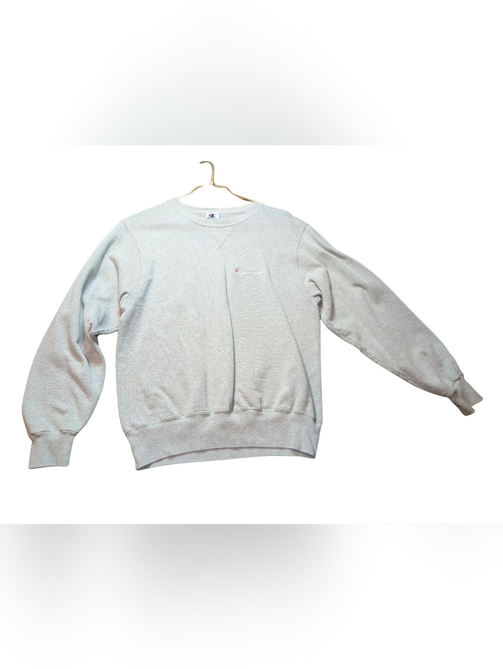 Champion Crewneck Sweatshirt in Heather Gray